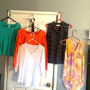 EXCELLENT CONDITION Assorted bundle of 5 EUC tops